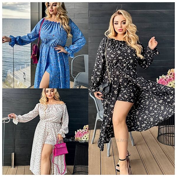 48-50, 52-54, 56-58 сукня шорти софт