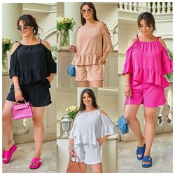 42-44, 44-46, 48-50, 52-54 костюм американский креп