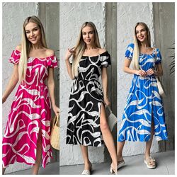 44, 46, 48, 50 сукня штапель