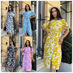 42-44, 46-48, 50-52, 54-56 Сукня батист натуральна тканина
