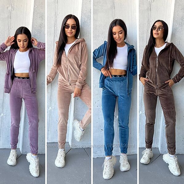 42-44,46-48,50-52 велюровий костюм гарної якості 9 кольорів