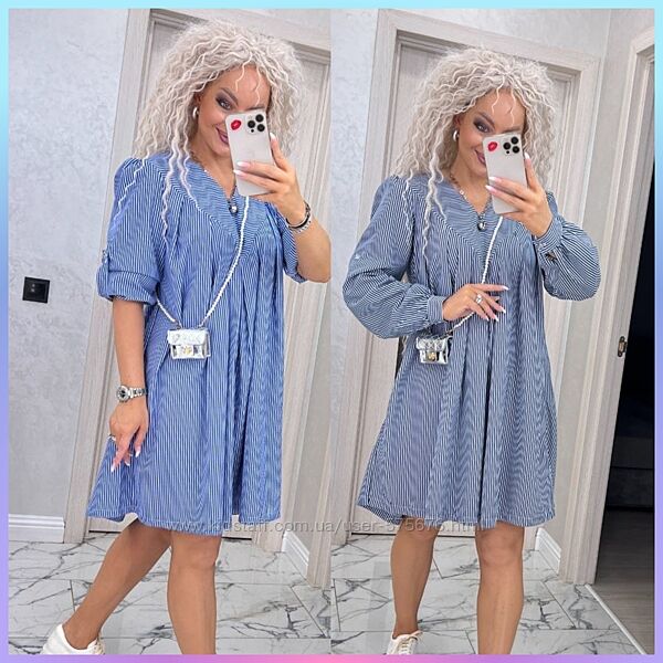 42-44, 46-48, 50-52, 54-56, 58-60 Сукня вільного крою