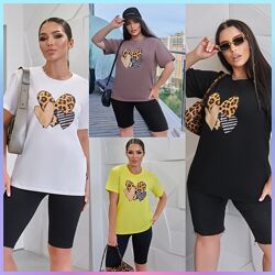 42-44, 46-48, 50-52, 54-56 Жіноча літня футболка