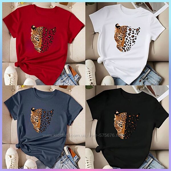 42-46, 48-50, 52-54 футболка з принтом