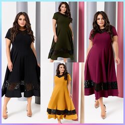 42-44, 44-46, 48-50, 52-54, 56-58 сукня з мереживом