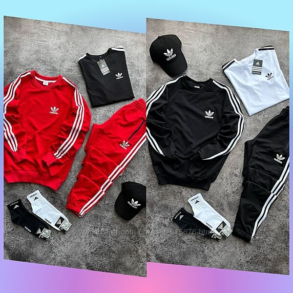 S, M, L, Xl, XXL Спортивний комплект Adidas унісекс