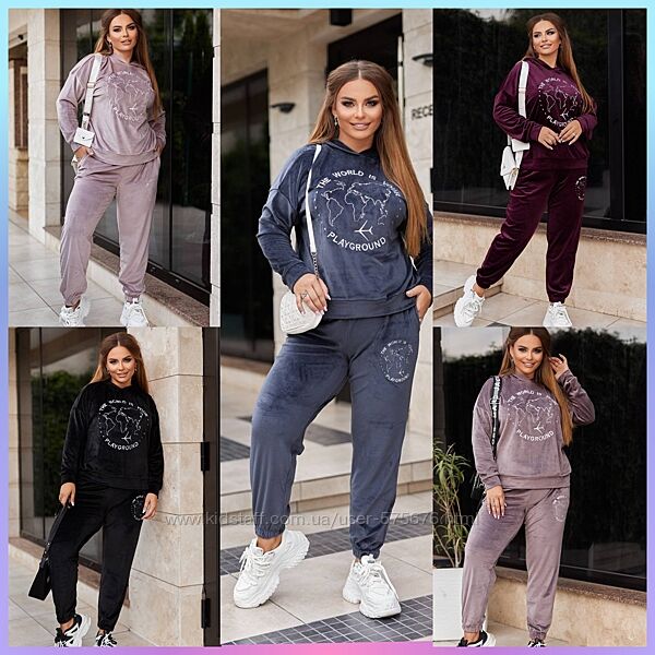 50-52,54-56,58-60 спортивний костюм турецький велюр