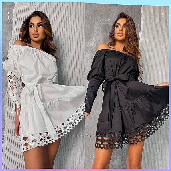 S-M, M-L сукня з мереживом