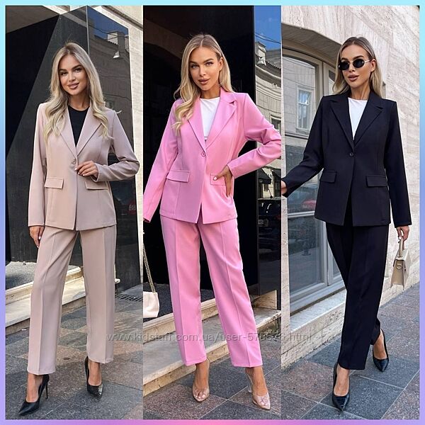 42-44, 44-46, 46-48 Костюм піджак та штани костюмна тканина