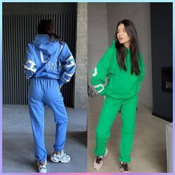 S-M, L-XL демисезонний костюм якісний трикотаж двохнитка