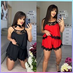 42-44, 46-48, 50-52, 54-56, 58-60 комплект домашнього одягу шорти майка