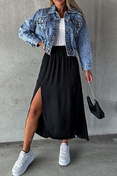 42-44, 46-48, 50-52 спідниця американський креп