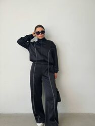 S-M, L-XL Трендовий хітовий костюм куртка та штанці