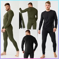 S, M, L, XL, XX Термобілизна для чоловіків  Polartec чорний. хакі