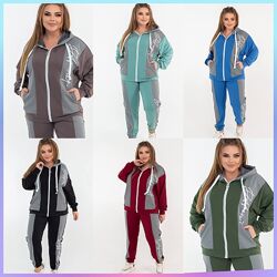 48-50, 52-54, 56-58 спортивний костюм двунитка