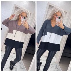 48-52, 54-58, 60-64 стильна кофтинка трикотаж високої якості