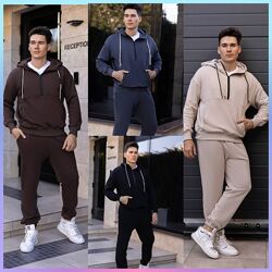 р.40 до 62р. Теплий костюм тринитка петля з начосом