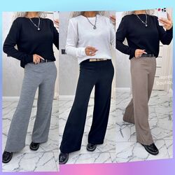 Брюки палаццо пряжа акріл