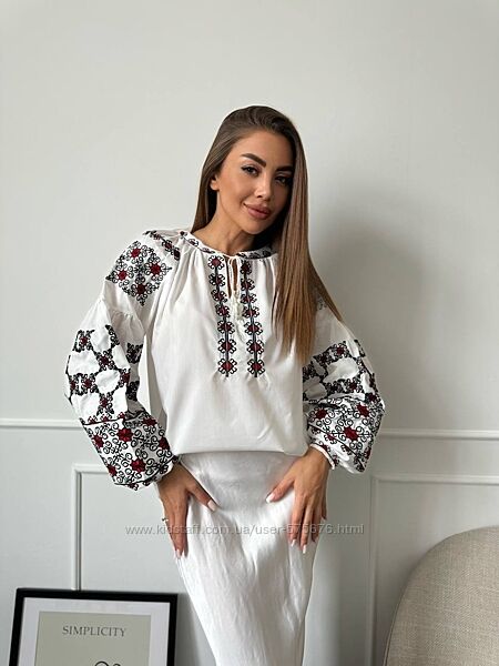 S, M, L блуза вишиванка