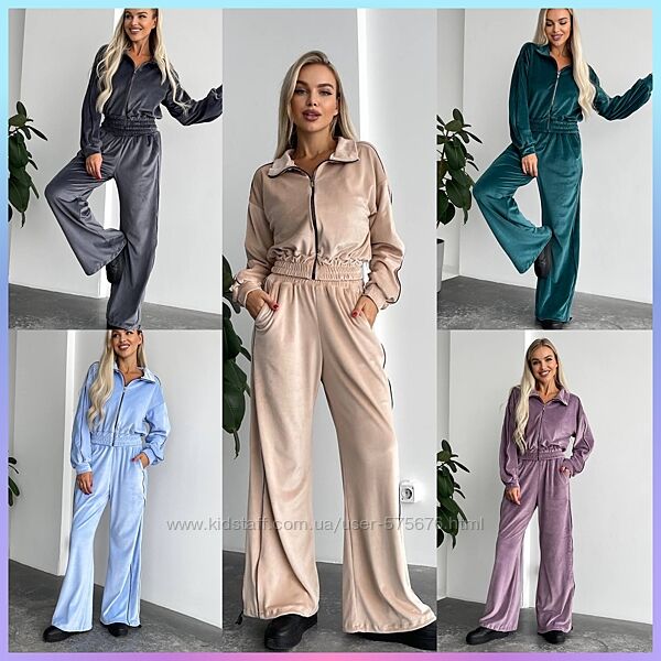 42-44, 46-48 якісний костюм трикотаж велюр