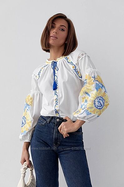 S, M, L блуза вишиванка