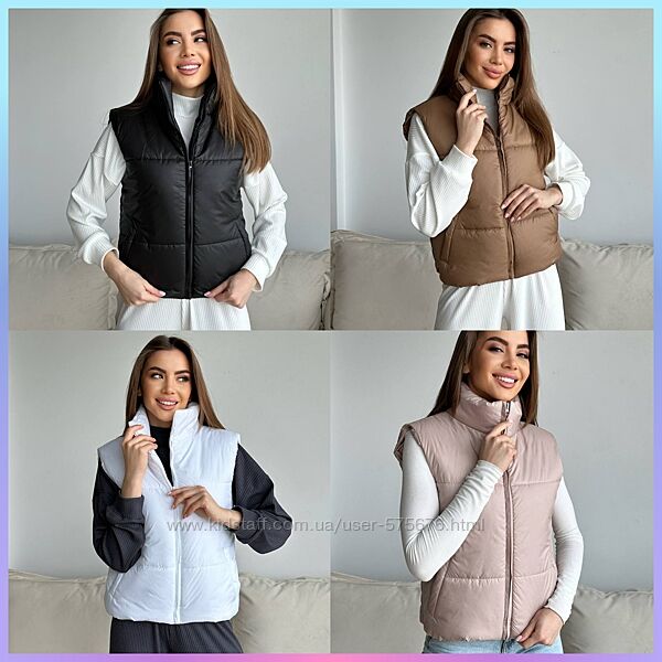 42, 44, 46 жилетка плащівка, силікон 200