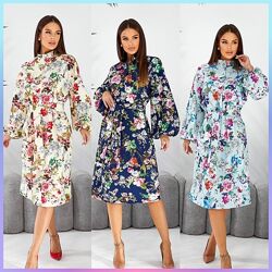 42-44, 46-48, 50-52 сукня костюмка армані принтована