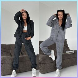 42-46, 48-52 крутий костюм тринитка мрамор на флісі