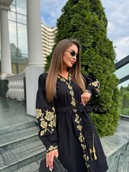 S, M сукня з вишивкою вишиванка