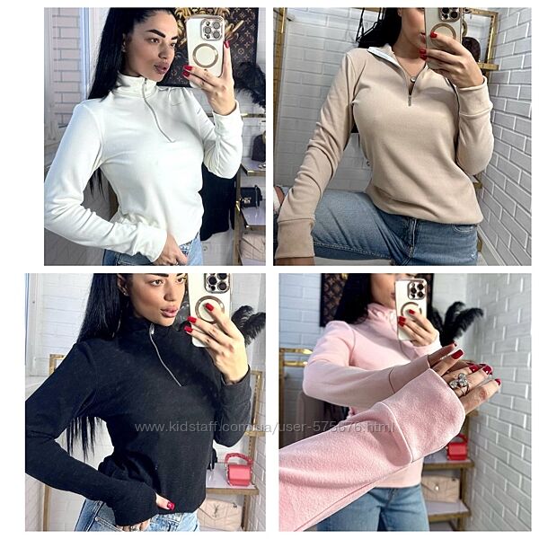 42-44, 46-48 Жіночий гольф светр флісова водолазка тепла кофта під горло 