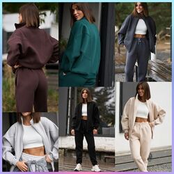S, M, L, XL теплий жіночий костюм зі стойкою з Байки преміальної якості