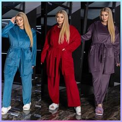 50-52, 54-56, 58-60, 62-64 домашній костюм велюр спорт