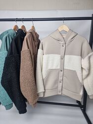 42-44,46-48, 50-52 худі тринитка на флісі, барашек