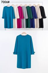 Польща 50-52, 52-54 однотонна тепла сукня з бантиками Польша