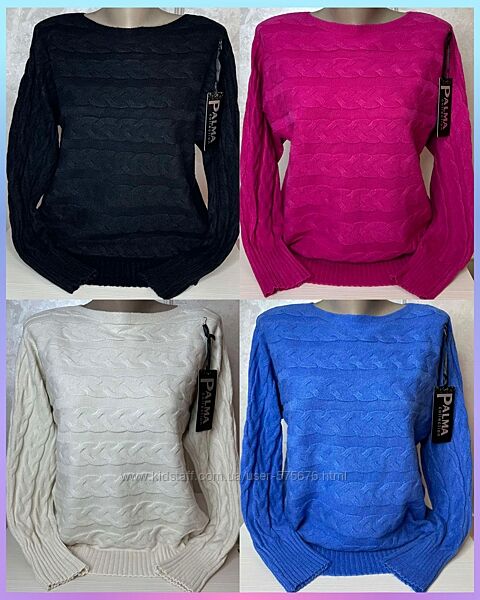 Польща 50-52, 52-54 однотонна кофтинка з плетінням Польша 