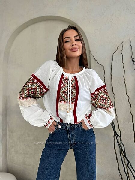 S, M, L блуза вишиванка