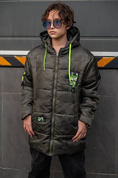 р. 140 до 164 р. Зимова підліткова тепла куртка на флісі