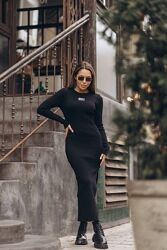 Сукня приталеного крою oversized машинна вязка