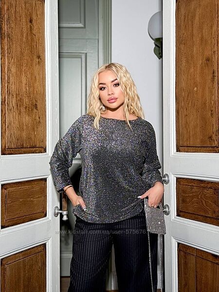 46-48, 50-52, 54-56 люрексовий лонгслів