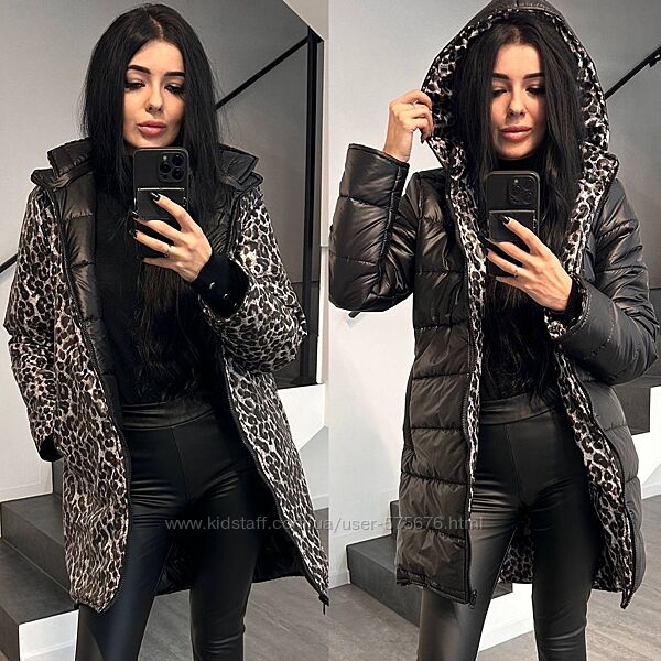 42-44, 46-48, 50-52 Куртка подовженадвохстороння