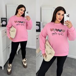 42-44, 46-48, 50-52 , 54 костюм кофта та лосіни на флісі