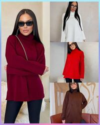 Светр- туніка Oversize з горловиною