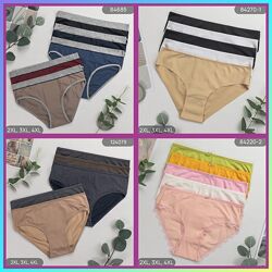 5 шт/уп 2XL, 3XL, 4XL, 5XL Nicoletta труси сліпи