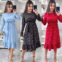 42-44, 46-48, 50-52 сукня міді софт