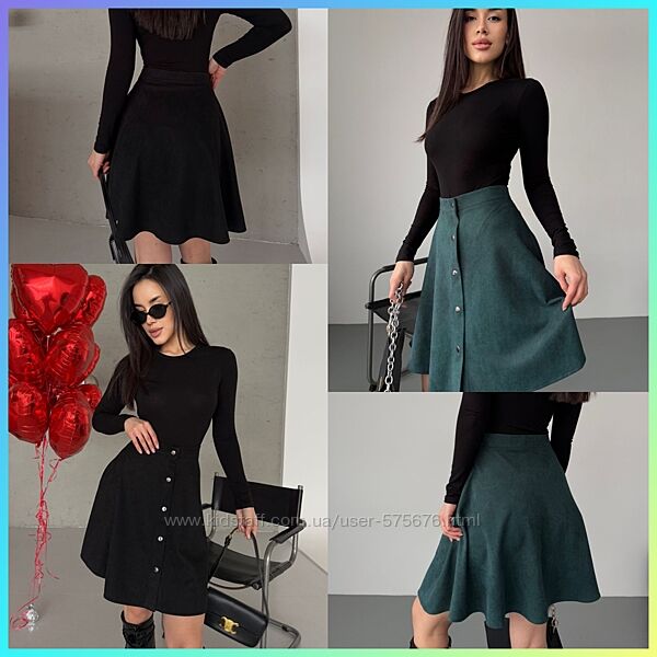 42-44,46-48, 50-52 спідниця замш діагональ