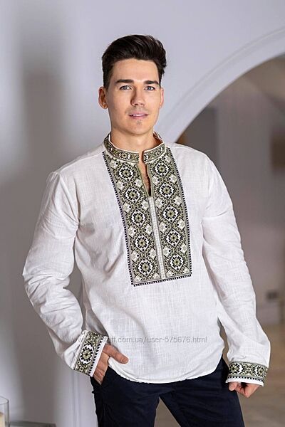 S, M, L, XL, 2XL Чоловіча вишита сорочка вишиванка