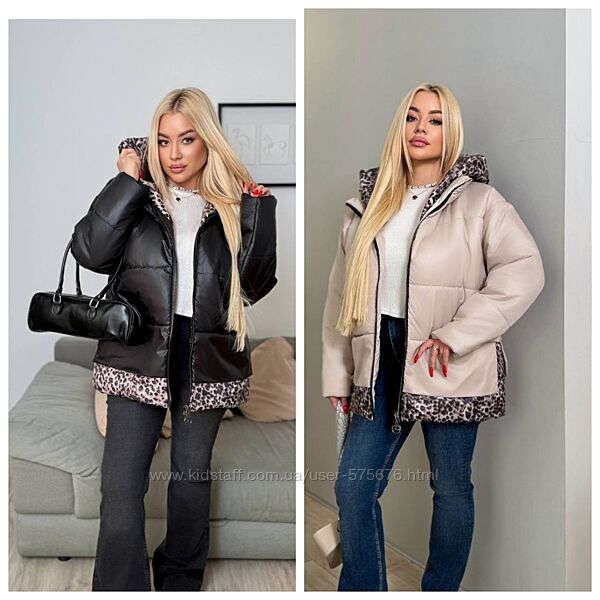 48-50, 52-54, 56-58 Весняна куртка плащівка лаке  синтепон 100