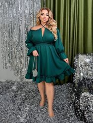 р.50 до 60р. Сукня костюмка з напиленням блискавок