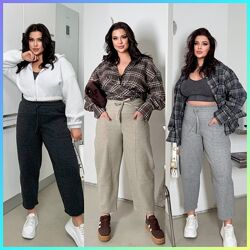 р.42 до 56р. Вовняні штани джогери