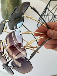 Новинка 2025 Бренд Cartier Унісекс  Сонцезахисні окуляри